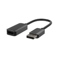 Belkin Belkin AVC011btSGY-BL 0,22 m DisplayPort to HDMI kabel, črn, 60 Hz, 3840p, moški-female konektor, idealen za visoko ločljivost.