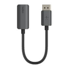 Belkin Belkin AVC011btSGY-BL 0,22 m DisplayPort to HDMI kabel, črn, 60 Hz, 3840p, moški-female konektor, idealen za visoko ločljivost.