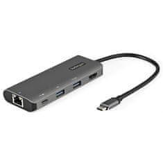 Startech StarTech.com USB-C večportni adapter - Mini dock s 4K HDMI in 100W napajanjem, 10Gbps prenos podatkov, 3-portni USB hub in Gigabit Ethernet, 10" kabel