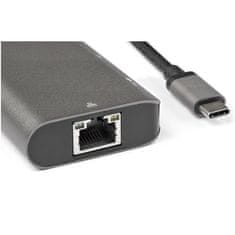 Startech StarTech.com USB-C večportni adapter - Mini dock s 4K HDMI in 100W napajanjem, 10Gbps prenos podatkov, 3-portni USB hub in Gigabit Ethernet, 10" kabel