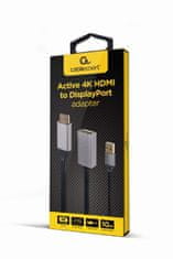 Gembird Gembird A-HDMIM-DPF-02 video kabelski adapter 0,1 m HDMI Type A (Standard) na DisplayPort, maximala ločljivost 3840 x 2160, črna barva