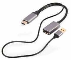 Gembird Gembird A-HDMIM-DPF-02 video kabelski adapter 0,1 m HDMI Type A (Standard) na DisplayPort, maximala ločljivost 3840 x 2160, črna barva