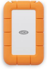 No Name Zunanje SSD diske LaCie STMF1000400, 1 TB, USB Type-C, USB 3.2 Gen 2x2, vodoodporen in odporen na udarce, siva in oranžna, tri leta garancije.