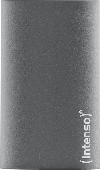 Intenso Intenso 3823470 zunanji trdi disk SSD 2 TB, USB Type-A 3.2 Gen 1, šokotporen, aluminijasta ohišje, antracitna barva