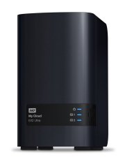 WD Western Digital My Cloud EX2 Ultra NAS, 4 TB HDD, Procesor Armada 385, 1 GB DDR3, črna, RAID podpora, za domačo in pisarniško uporabo, aktivno hlajenje