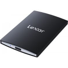 Lexar Zunanji SSD 1TB USB 3.2, Lexar LSL500M001T-RNBNG, črn, aluminijasta ohišje, hitrost branja 2000 MB/s, zaščita s geslom, 256-bit AES.