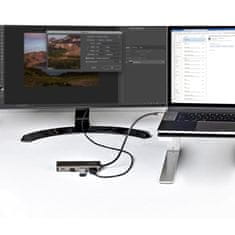 Startech StarTech.com USB-C večportni adapter - Mini dock s 4K HDMI in 100W napajanjem, 10Gbps prenos podatkov, 3-portni USB hub in Gigabit Ethernet, 10" kabel