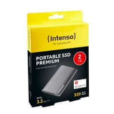 Intenso Intenso 3823470 zunanji trdi disk SSD 2 TB, USB Type-A 3.2 Gen 1, šokotporen, aluminijasta ohišje, antracitna barva