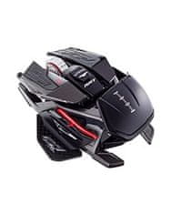 Mad Catz R.A.T. X3 igralna miška, desničarska, USB, optična, 16000 DPI, črna, 10 gumbov, osvetlitev v več barvah.