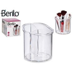 Berilo Organizator za ličila 15 x 15 x 15,5 cm Prozorno