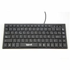 Iggual Tipkovnica iggual Teclado USB compacto TKL Slim TKL-USB negro Črna