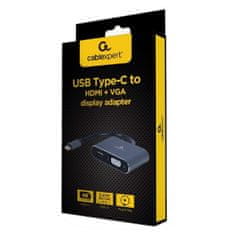 Gembird Adapter USB v VGA/HDMI GEMBIRD A-USB3C-HDMIVGA-01