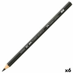 Faber-Castell Svinčnik Faber-Castell Graphite Aquarelle Akvarel Črna Šestkotni HB (6 kosov)