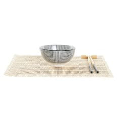 DKD Home Decor Set za suši DKD Home Decor 14,5 x 14,5 x 31 cm Črna Gres Orientalsko (16 Kosi)