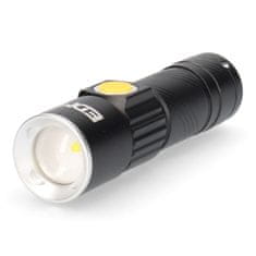 Edm Svetilka LED EDM USB Polnilen Zoom Mini Črna Aluminij 120 Lm