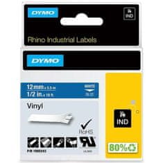 Dymo Laminiran trak za etiketirne stroje Rhino Dymo ID1-12 Modra Bela 12 x 5,5 mm Samolepilne Vinil (5 kosov)