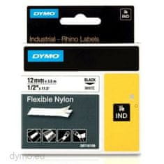 Dymo Laminiran trak za etiketirne stroje Rhino Dymo ID1-12 12 x 3,5 mm Črna Bela Samolepilne (5 kosov)