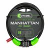 Citadel Kabel s ključavnico Citadel Manhattan cc 150/8/c Kombinacija Črna 150 cm