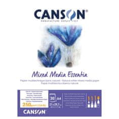 canson Risalna ploščica Canson Mixed Media Essentia Bela Bel Naraven A4 30 Listi (5 kosov)