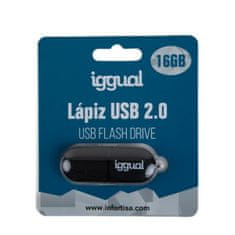 Iggual Ključ USB iggual IGG318492 Črna USB 2.0 x 1