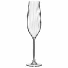 Bohemia Crystal Kozarec za šampanjec Bohemia Crystal Optic Prozorno Steklo 260 ml (6 kosov)