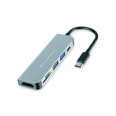 Conceptronic USB Hub Conceptronic 6 v 1 Siva Aluminij