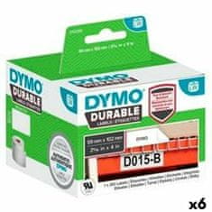 Dymo Nalepke za tiskalnik Dymo Durable Bela 102 x 59 mm Črna (6 kosov)