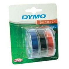 Dymo Laminiran trak za etiketirne stroje Dymo 9 mm x 3 m Rdeča Črna Modra (5 kosov)