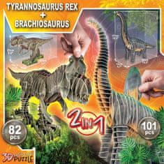 Educa 3D puzzle Educa Sestavljanka Puzzle x 2 Dinozavri