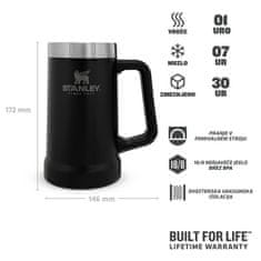 Stanley Vrček Adventure Beer Stein, 0,7L, Black