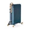 Oljni reberni radiator 11 Vintage 839, moder.