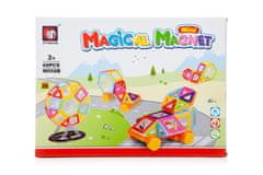 WOWO Magnetne kocke za otroke - Mini magnetne kocke Magic Magnet 68 kosov za otroke 3+ leta