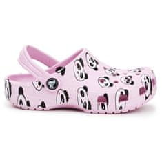 Crocs Cokle roza 23 EU Classic Panda Print Clog JR