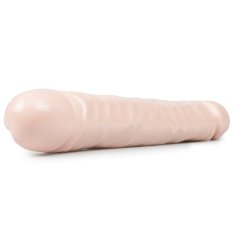 The Classics Dvojni dildo Jr. Veined Double Header 30 cm, prozoren