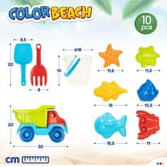 Colorbaby Komplet igrač za na plažo Colorbaby polipropilen (8 kosov)