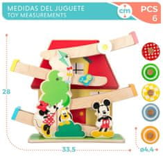 Disney Lesena Steza z Rampami za Avte Disney 5 Kosi 4 kosov 33,5 x 28 x 9,5 cm