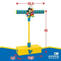 Mickey Mouse Pogo skakalna palica Mickey Mouse 3D Rumena Otroška (4 kosov)