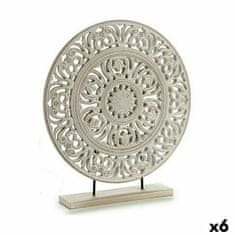 Gift Decor Okrasna Figura Mandala Bela 7 x 49 x 44 cm (6 kosov)