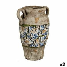 IBERGARDEN	 Okrasna vrtna figura Vaza Poliresin 21 x 34,5 x 28 cm (2 kosov)