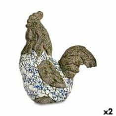 IBERGARDEN	 Okrasna vrtna figura Petelin Poliresin 22,5 x 46 x 41,5 cm (2 kosov)