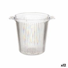 Leknes Vedro za led Črte Plastika 16,5 x 17 x 21 cm (12 kosov)