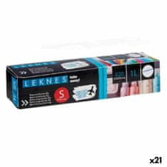 Leknes Set vrečk za večkratno uporabo za živila ziplock 20 x 17 cm Prozorno Polietilen 1 L (21 kosov)