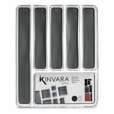 Kinvara Organizator jedilnega pribora Reciklirana plastika Siva 32,3 x 4,5 x 40 cm (12 kosov)