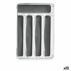 Kinvara Organizator jedilnega pribora Reciklirana plastika Siva 23,3 x 4,5 x 32,7 cm (12 kosov)