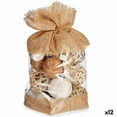 Gift Decor Dekorativni balon Bela Rjava 13 x 29 x 13 cm (12 kosov)