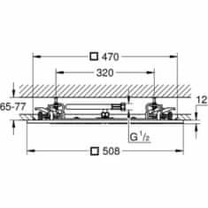 Grohe Slušalka za tuš Grohe Kovina Nerjaveče jeklo 50,8 cm