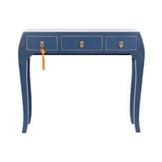 DKD Home Decor Console DKD Home Decor Modra Zlat Jelka Les MDF 96 x 26 x 80 cm