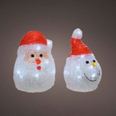 Lumineo Okrasna Figura Lumineo 491239 LED Notranjost Santa Claus 10,5 x 10,5 x 15 cm