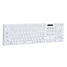 ActiveJet Tipkovnica Activejet Klawiatura USB K-3066SW Bela QWERTY