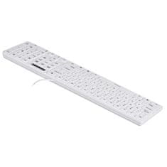 ActiveJet Tipkovnica Activejet Klawiatura USB K-3066SW Bela QWERTY